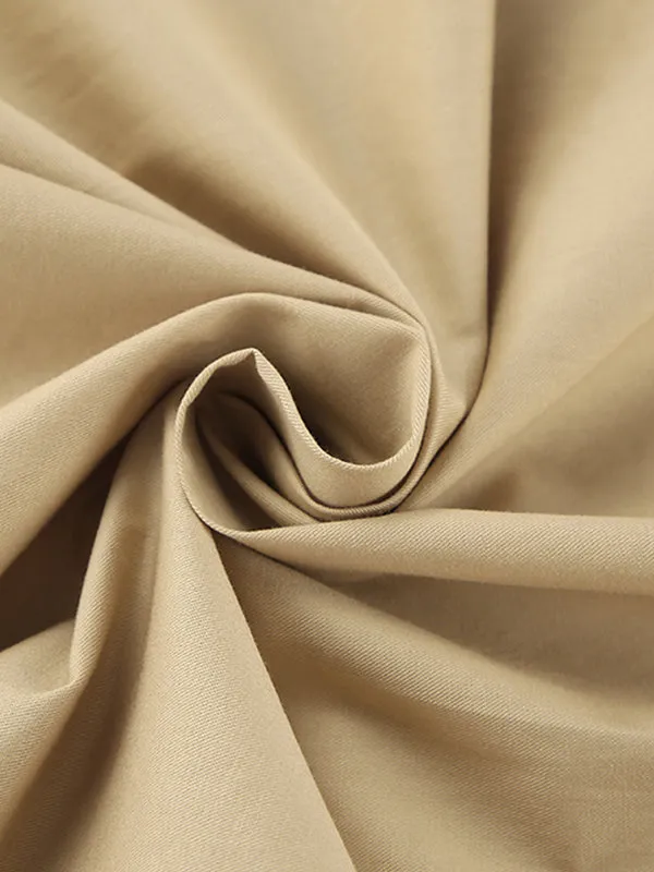 Solid Color Split-Joint A-Line High Waisted Skirts