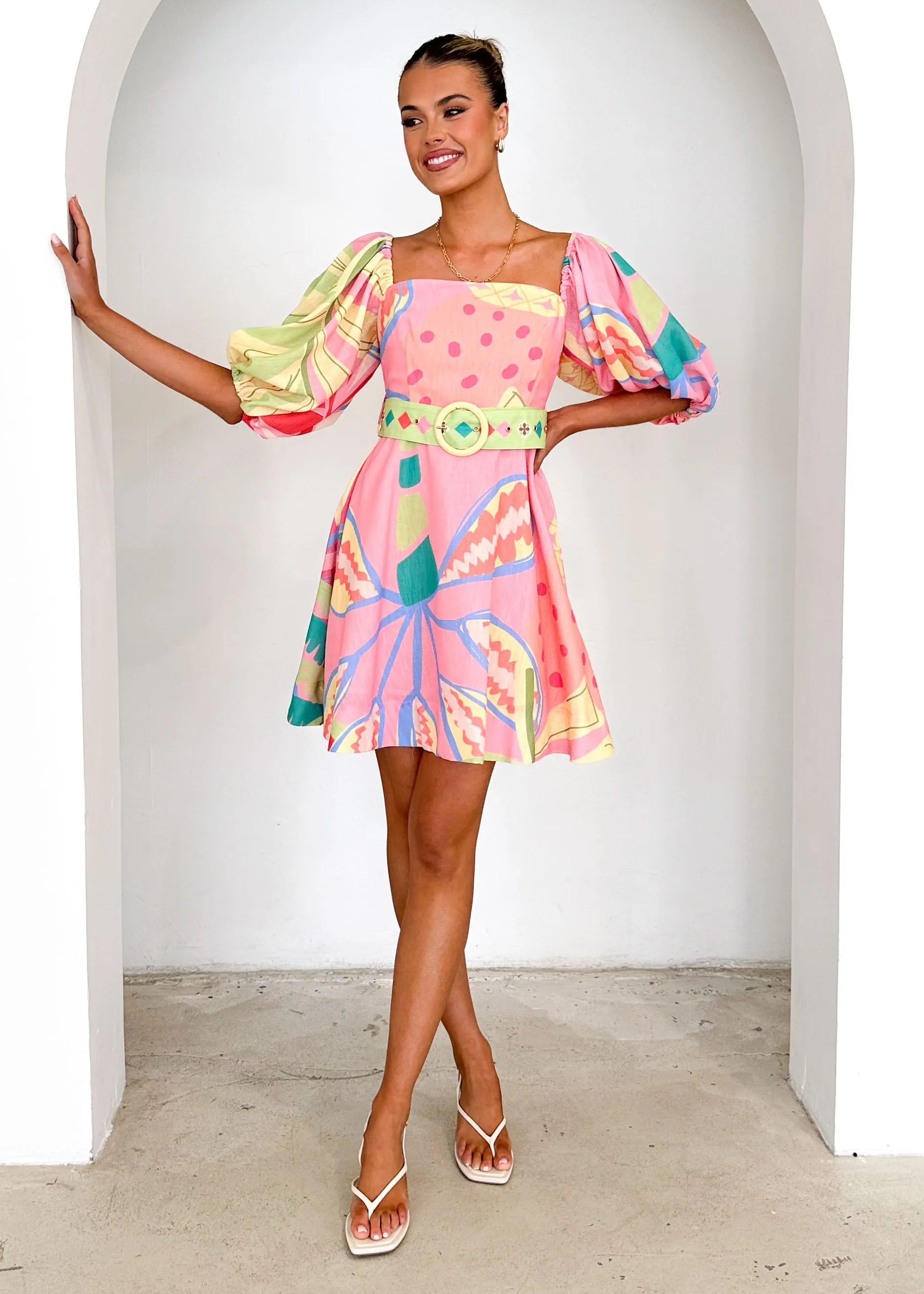 Tailynn Dress - Pink Rio