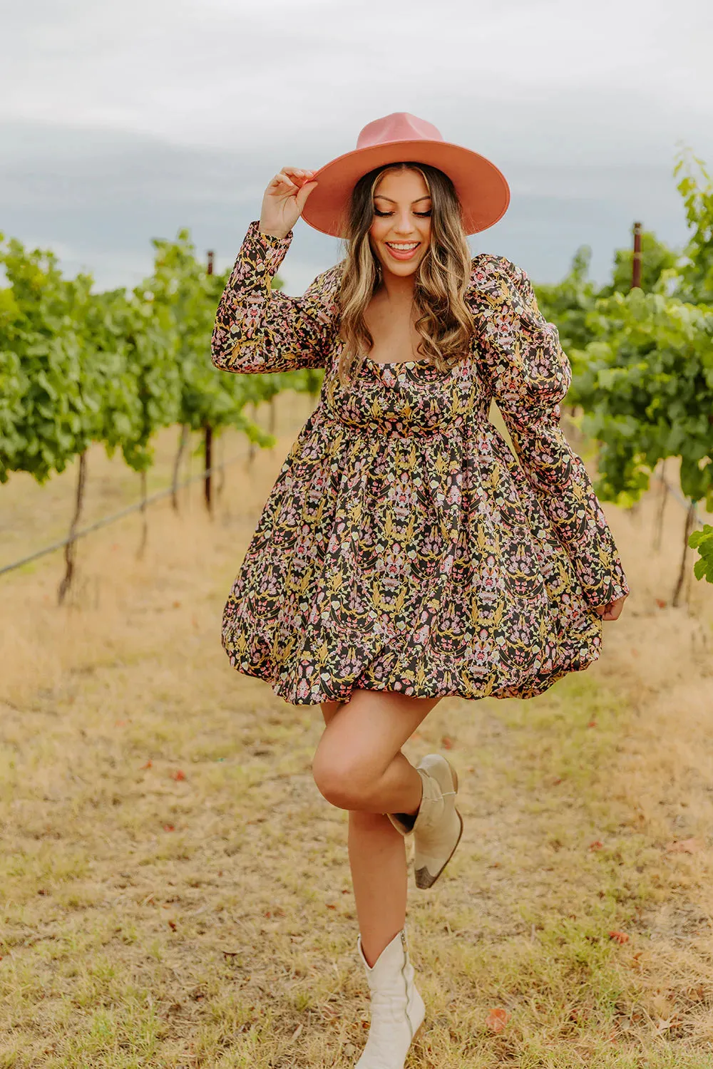 Tanglewood Puff Sleeve Babydoll Dress