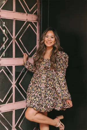 Tanglewood Puff Sleeve Babydoll Dress