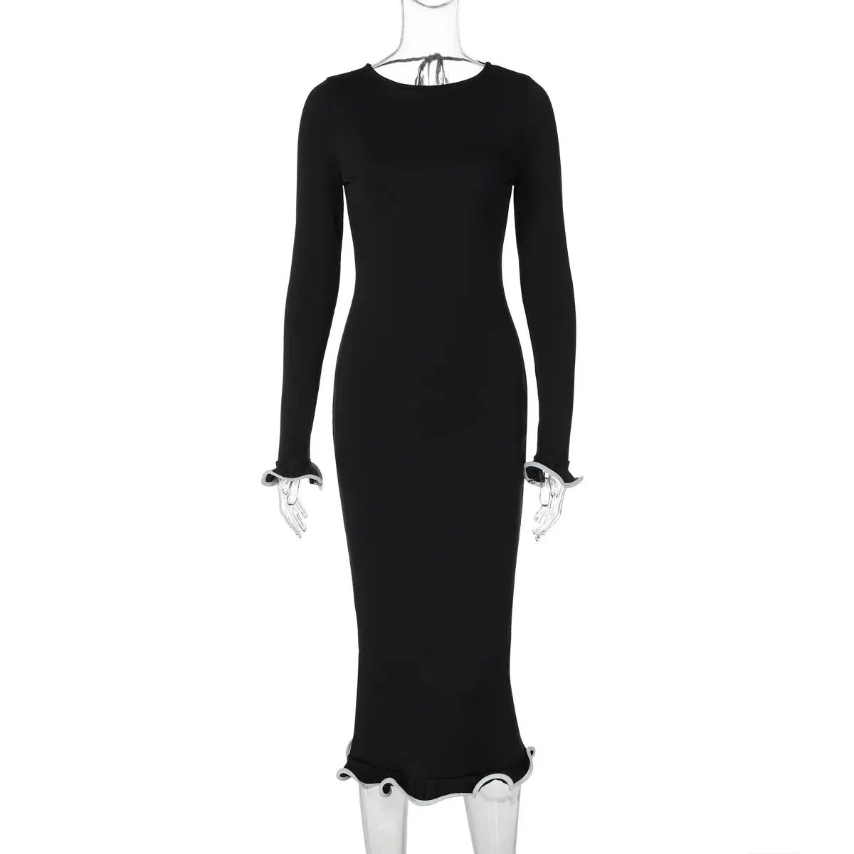 TARUXY Sexy Tube Top Sleeveless Long Dress For Women Elegant