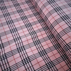 Thompson Light Pink Modern Tartan Fabric
