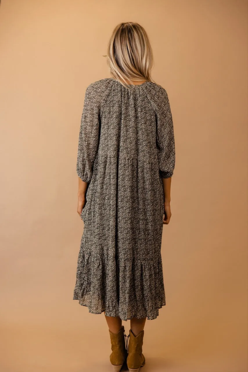 Valley of Your Heart Puff Sleeve Dress