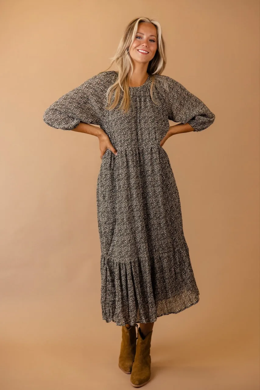 Valley of Your Heart Puff Sleeve Dress