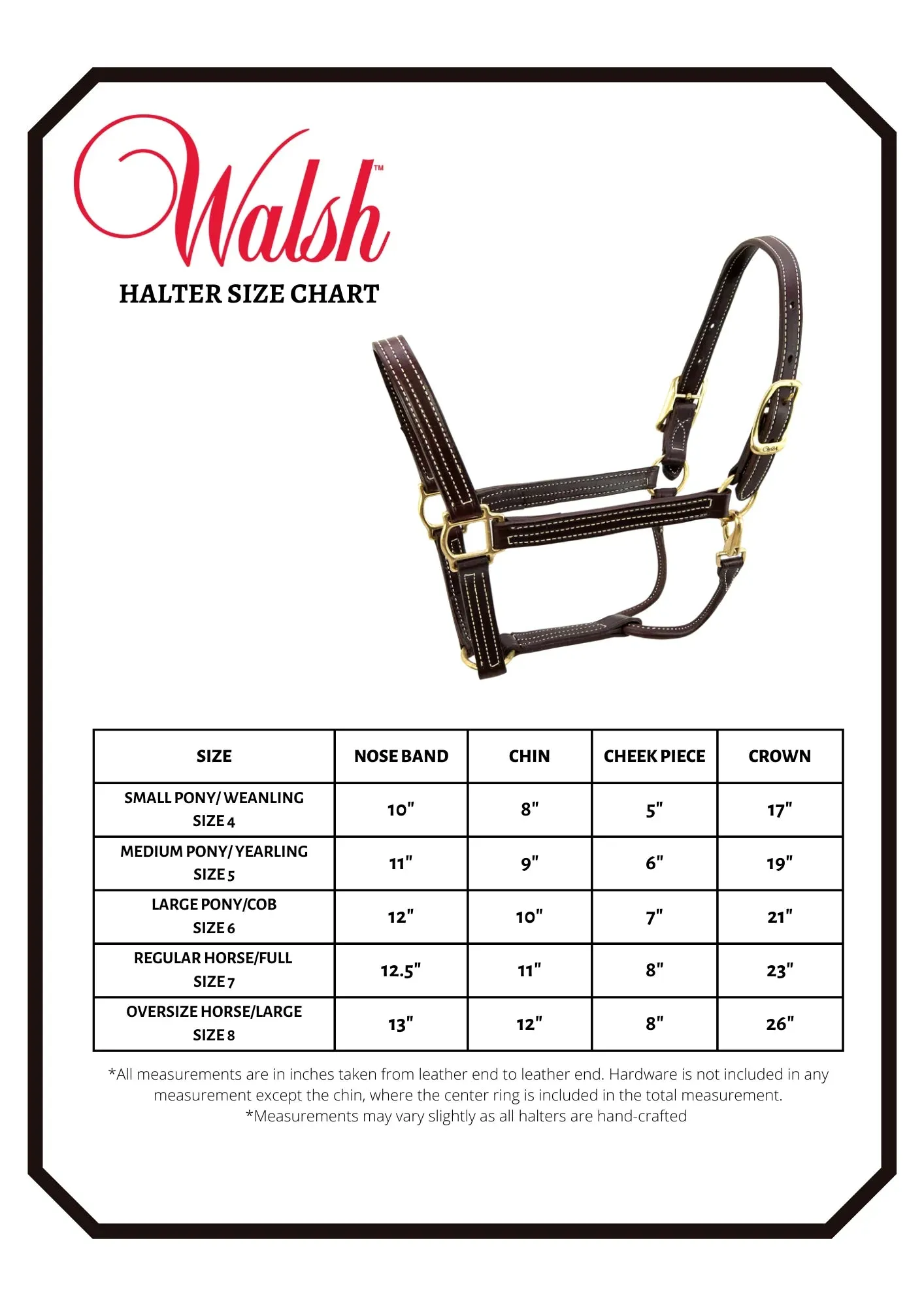 Walsh Showman Halter